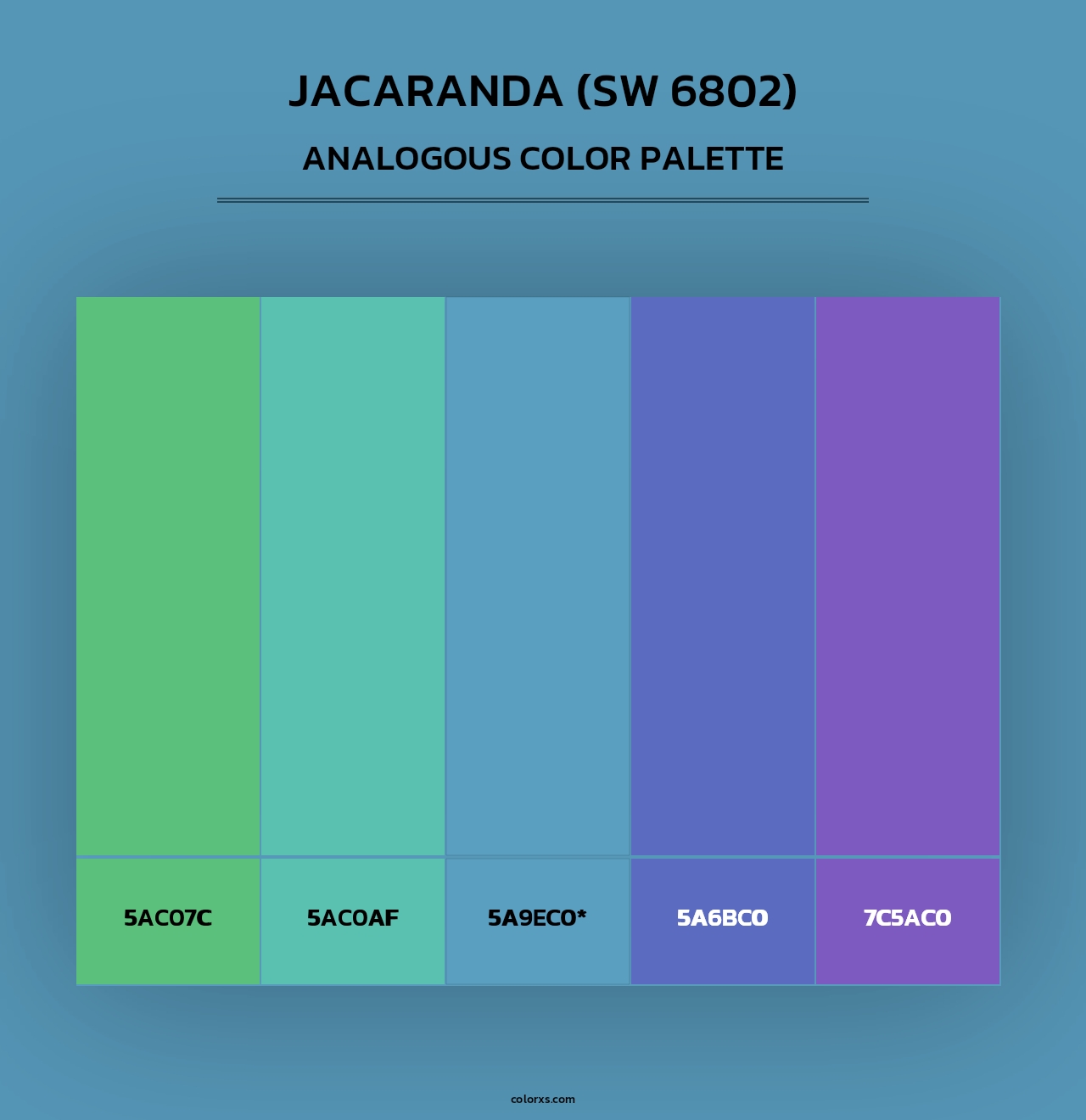 Jacaranda (SW 6802) - Analogous Color Palette