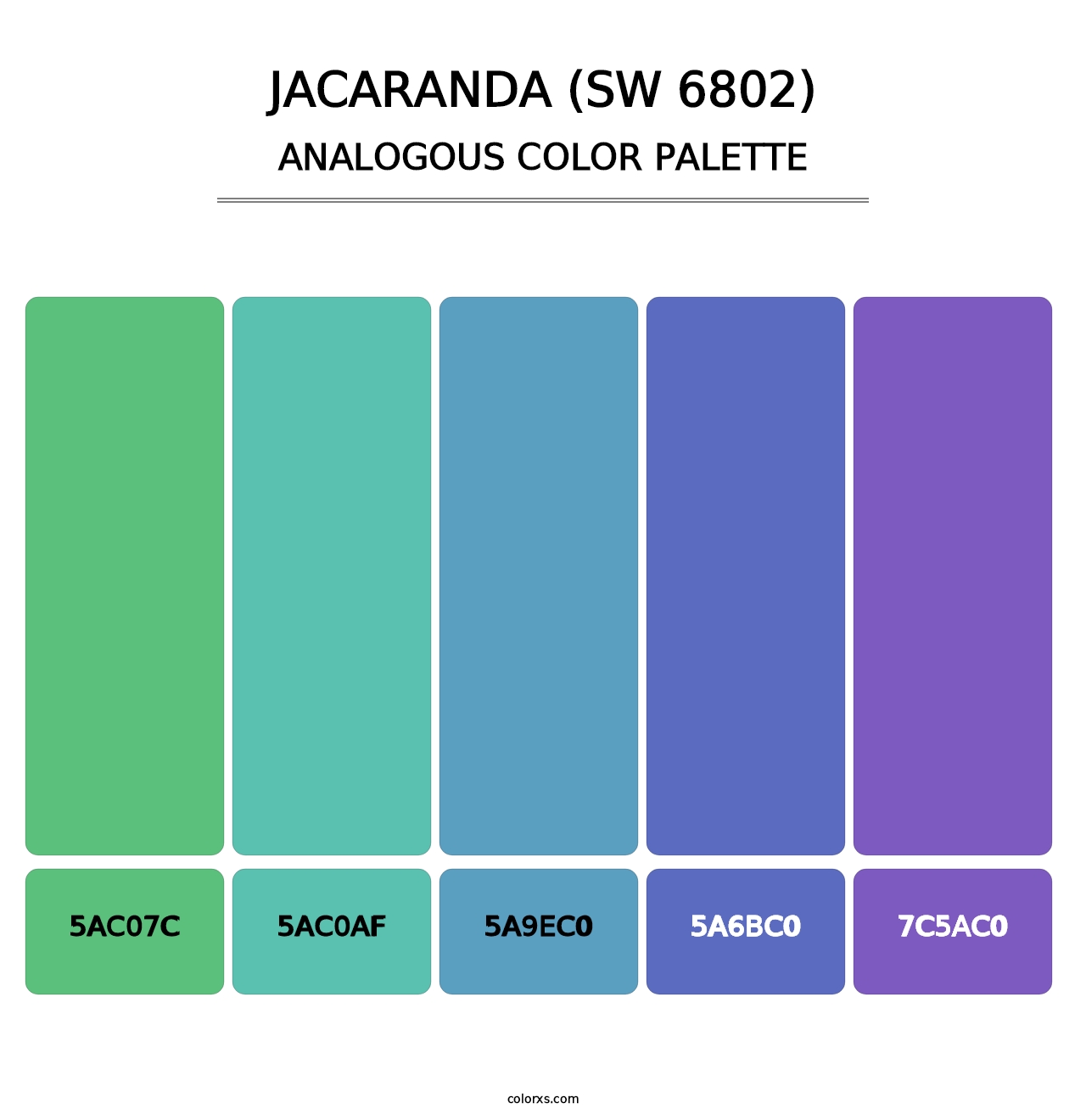 Jacaranda (SW 6802) - Analogous Color Palette