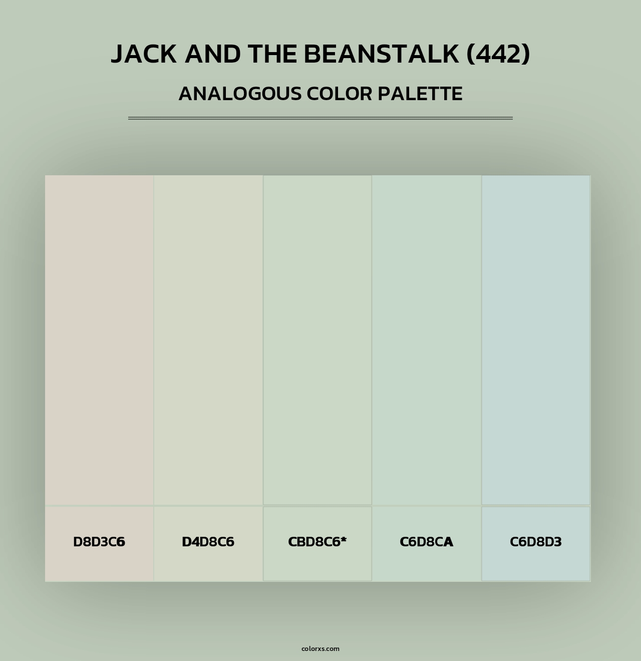 Jack and the Beanstalk (442) - Analogous Color Palette