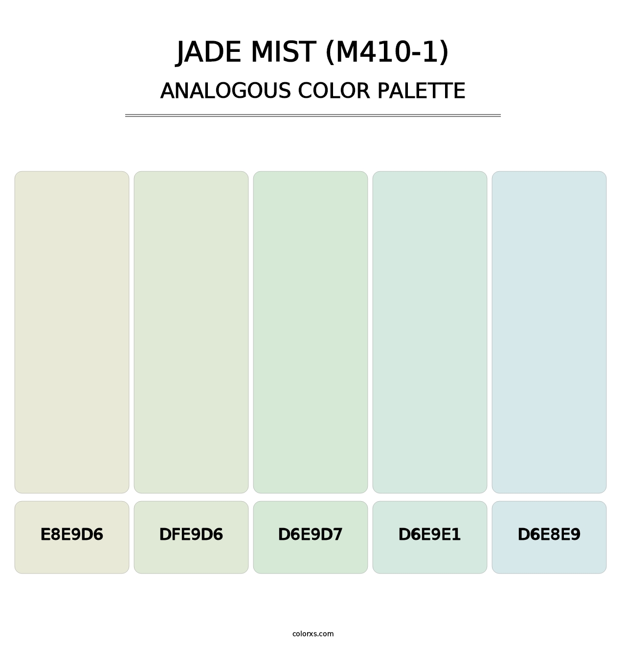 Jade Mist (M410-1) - Analogous Color Palette