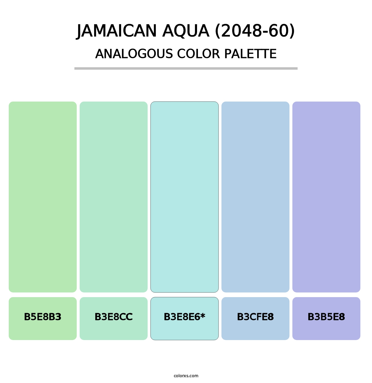 Jamaican Aqua (2048-60) - Analogous Color Palette