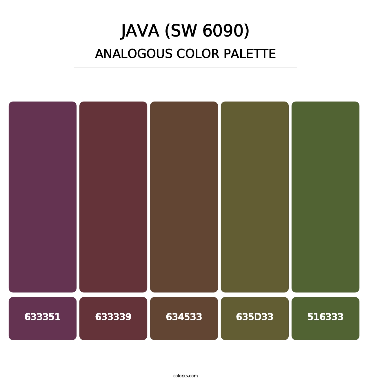 Java (SW 6090) - Analogous Color Palette