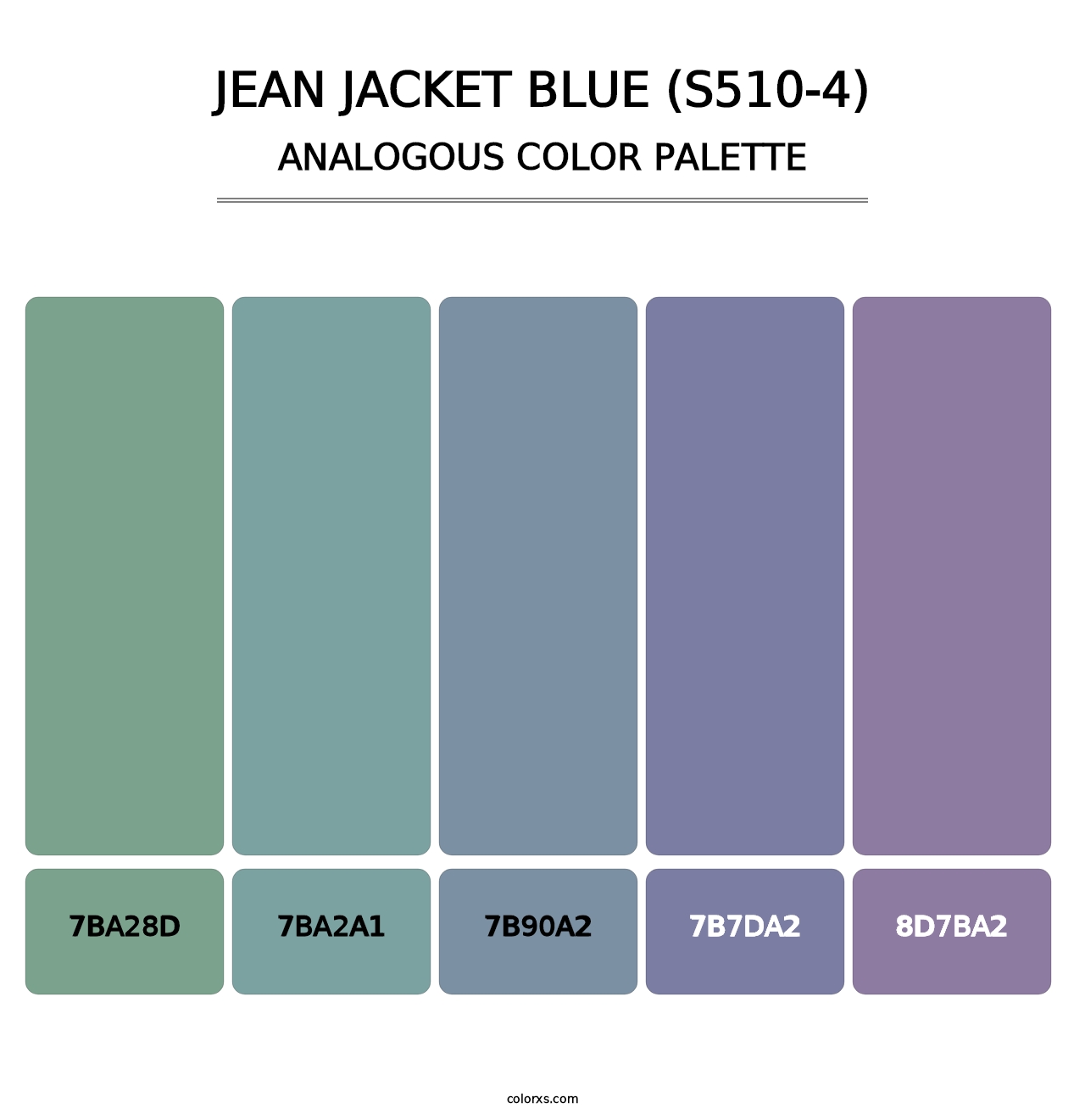 Jean Jacket Blue (S510-4) - Analogous Color Palette