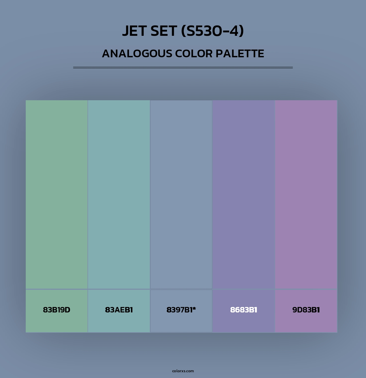 Jet Set (S530-4) - Analogous Color Palette