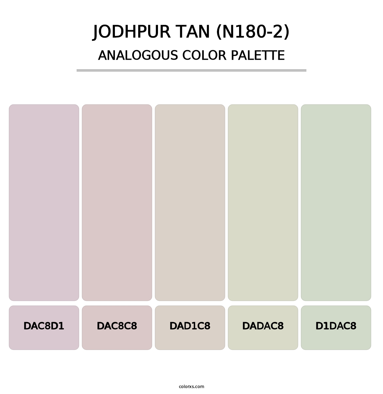 Jodhpur Tan (N180-2) - Analogous Color Palette