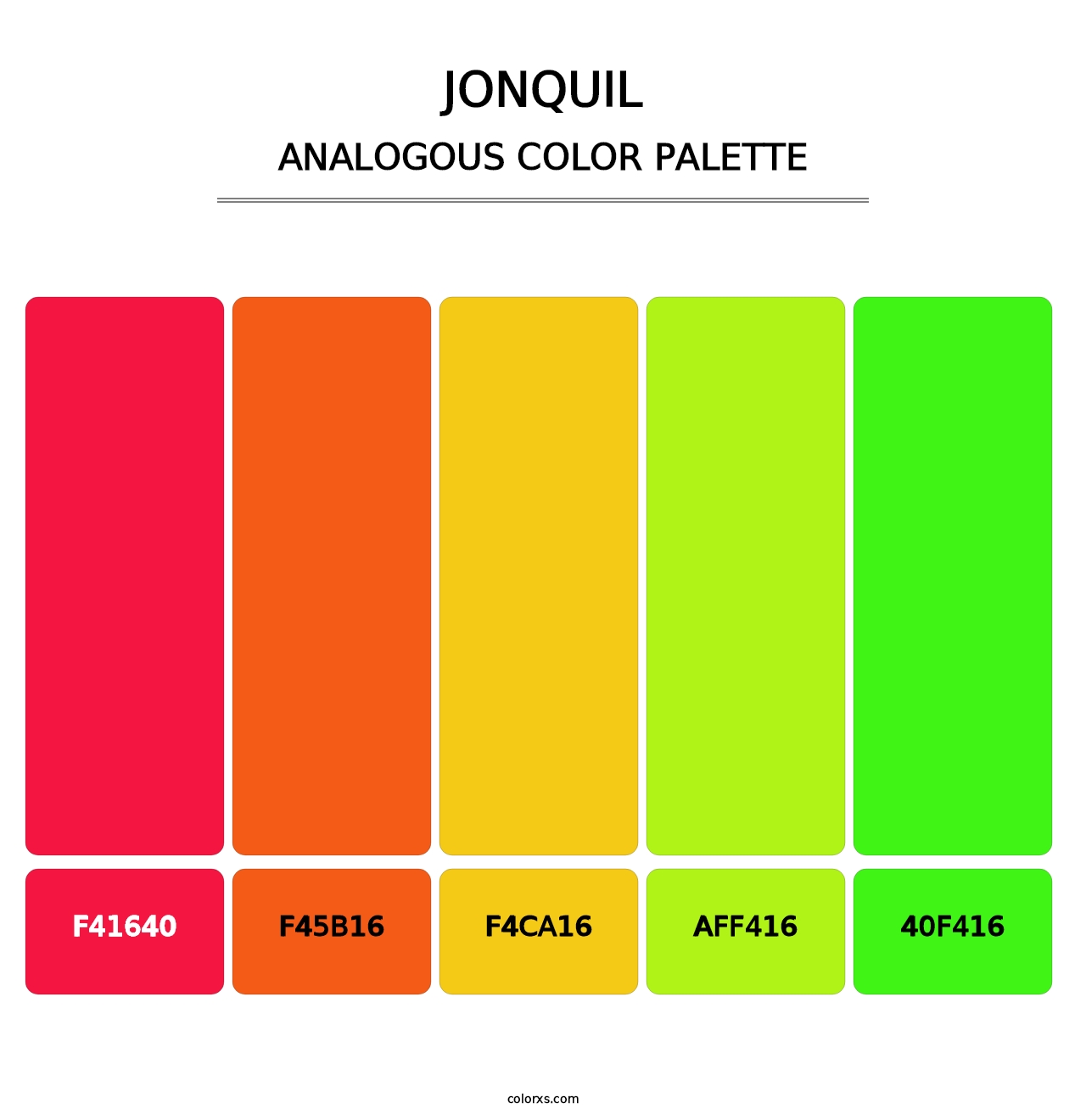 Jonquil - Analogous Color Palette
