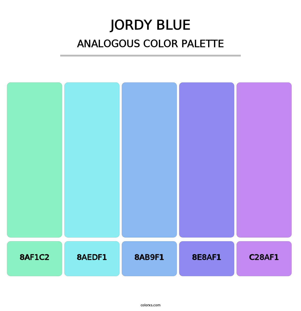 Jordy Blue - Analogous Color Palette
