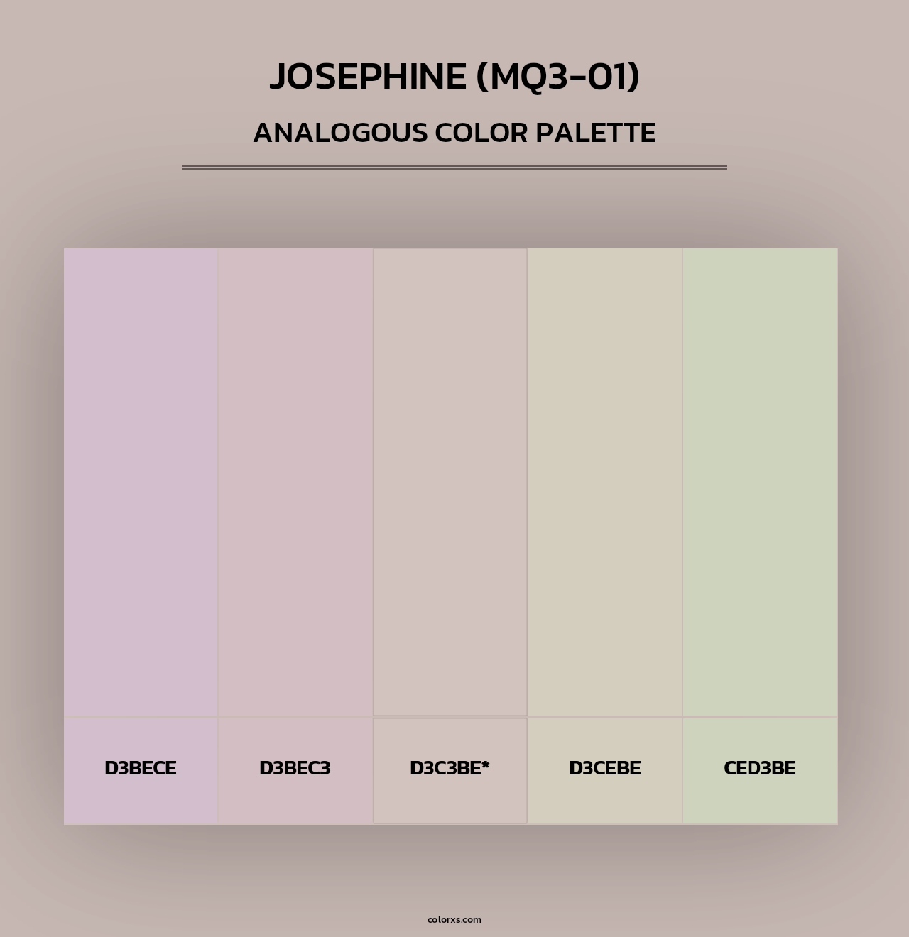 Josephine (MQ3-01) - Analogous Color Palette