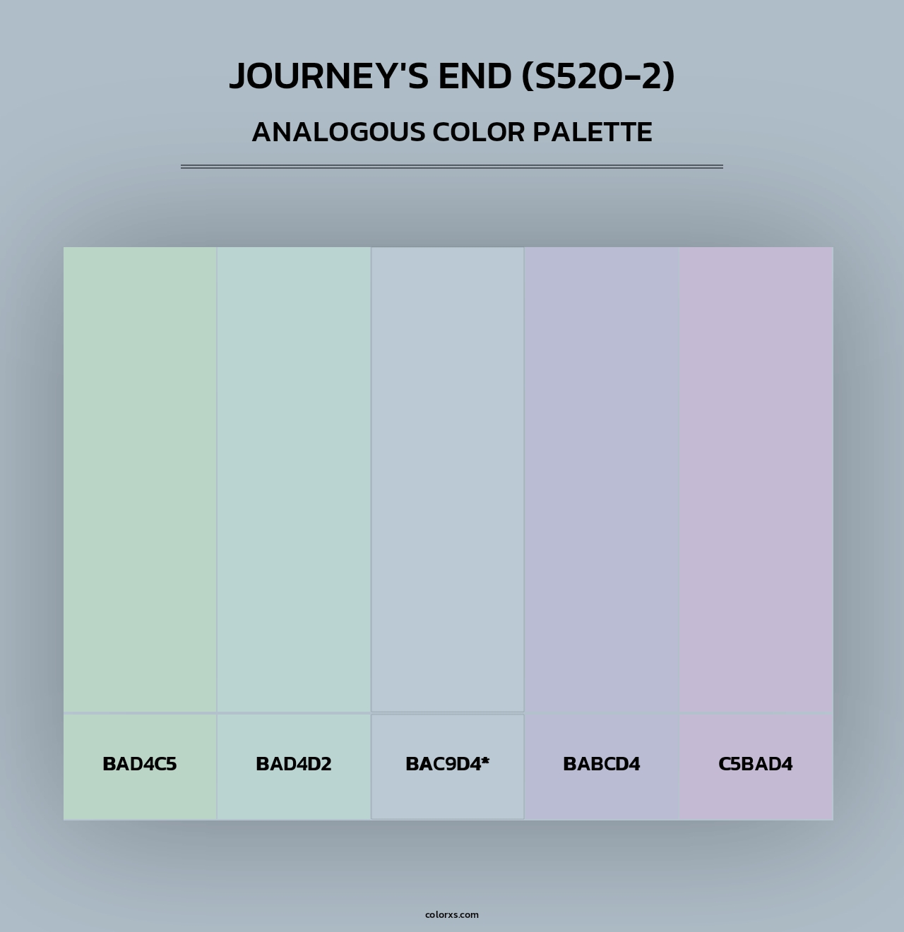 Journey'S End (S520-2) - Analogous Color Palette