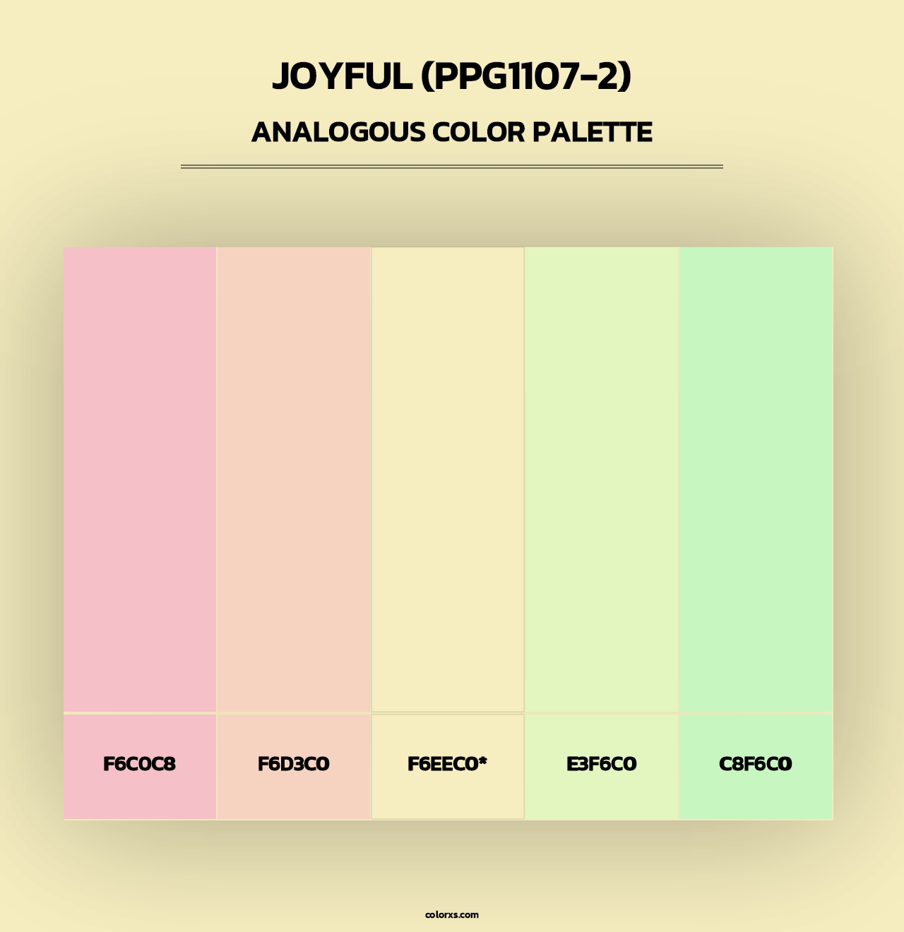 Joyful (PPG1107-2) - Analogous Color Palette
