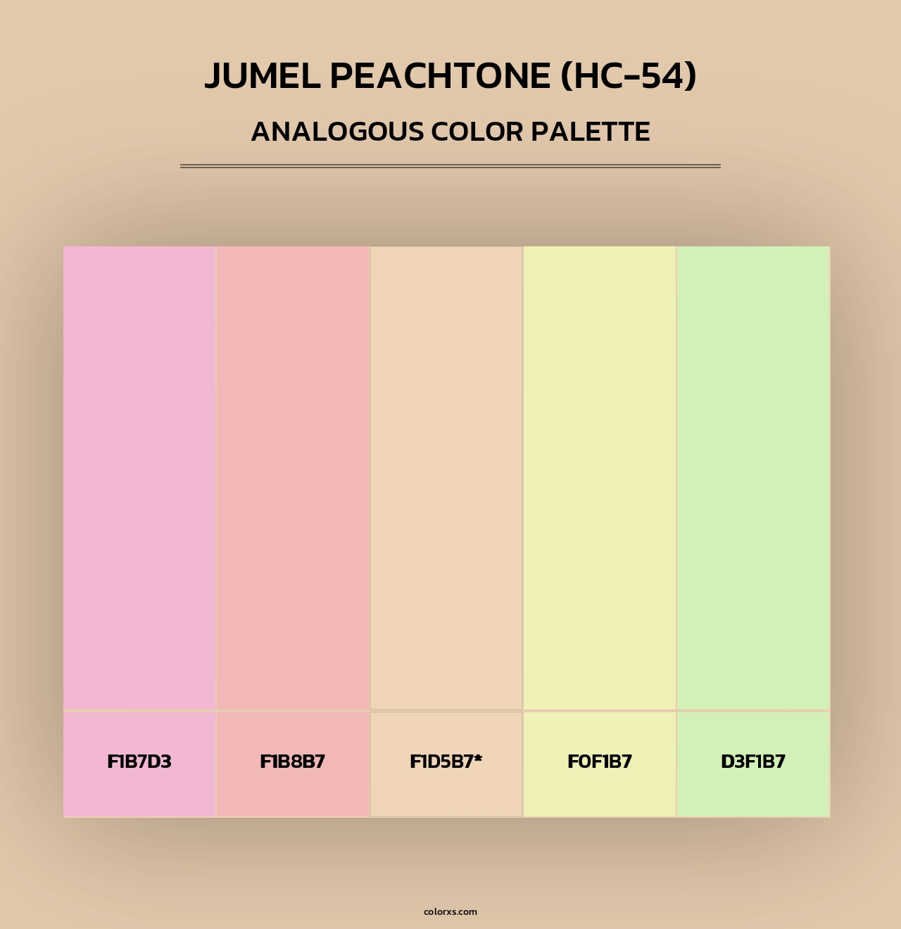 Jumel Peachtone (HC-54) - Analogous Color Palette