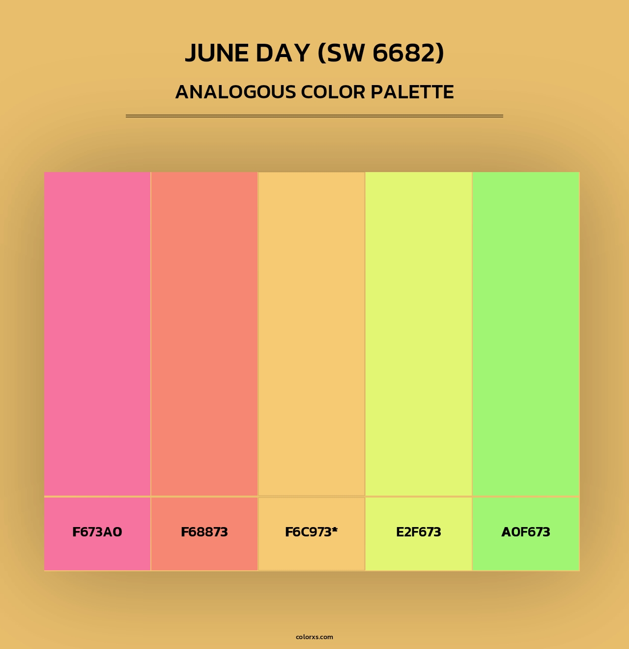 June Day (SW 6682) - Analogous Color Palette