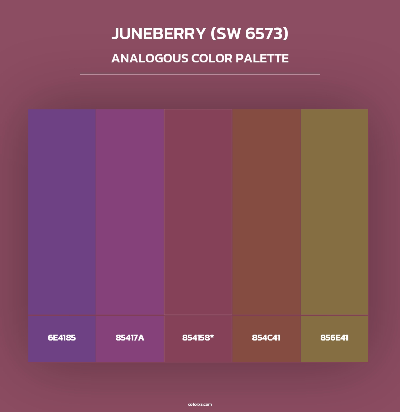 Juneberry (SW 6573) - Analogous Color Palette
