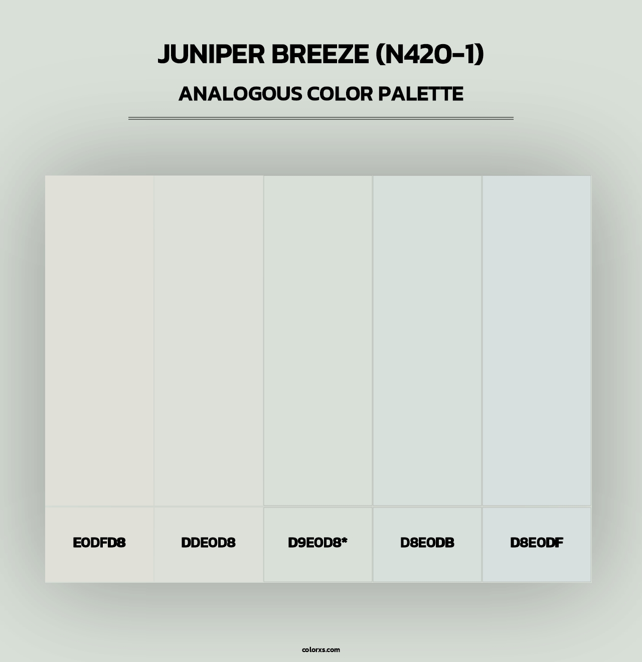 Juniper Breeze (N420-1) - Analogous Color Palette