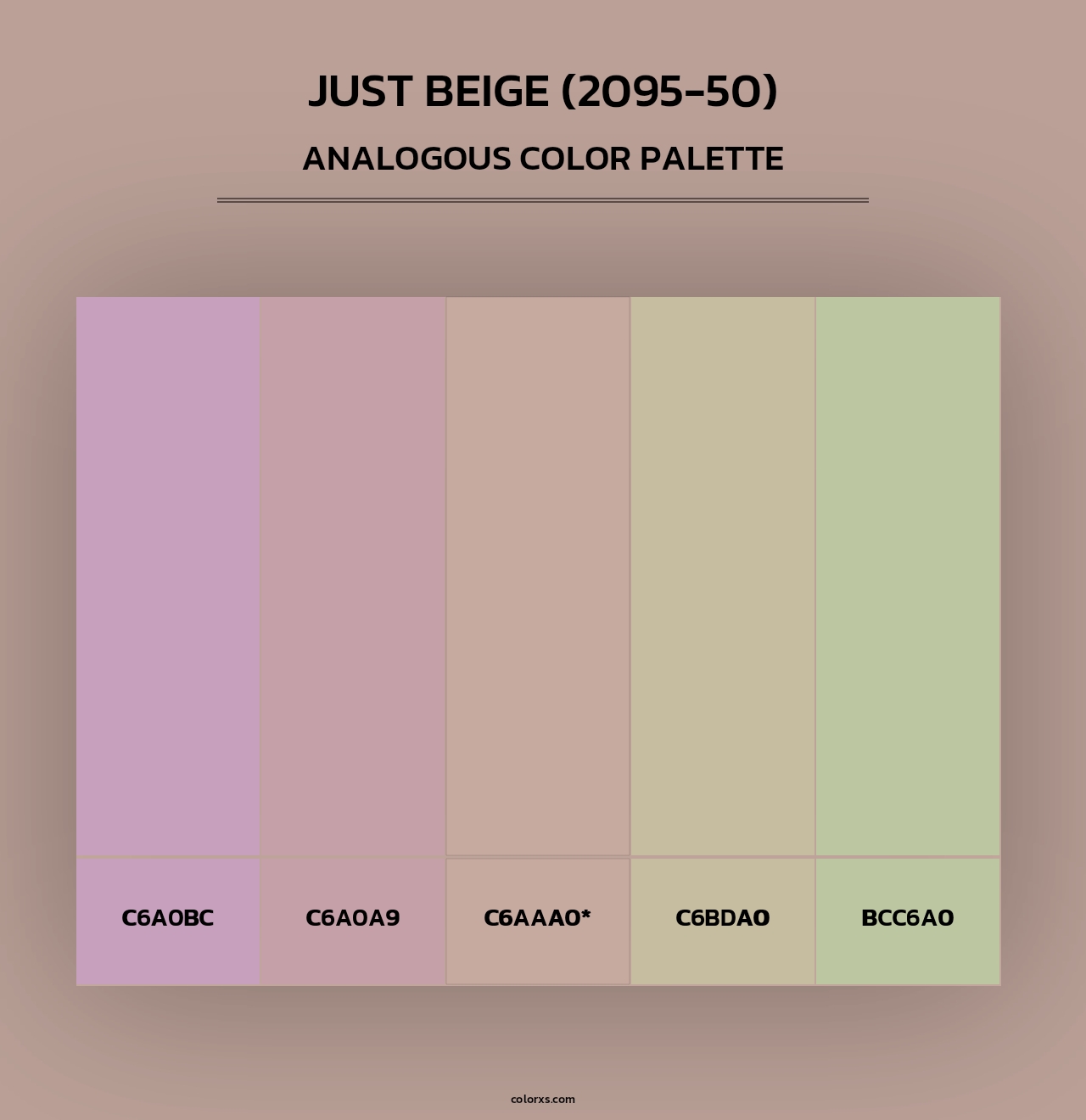 Just Beige (2095-50) - Analogous Color Palette