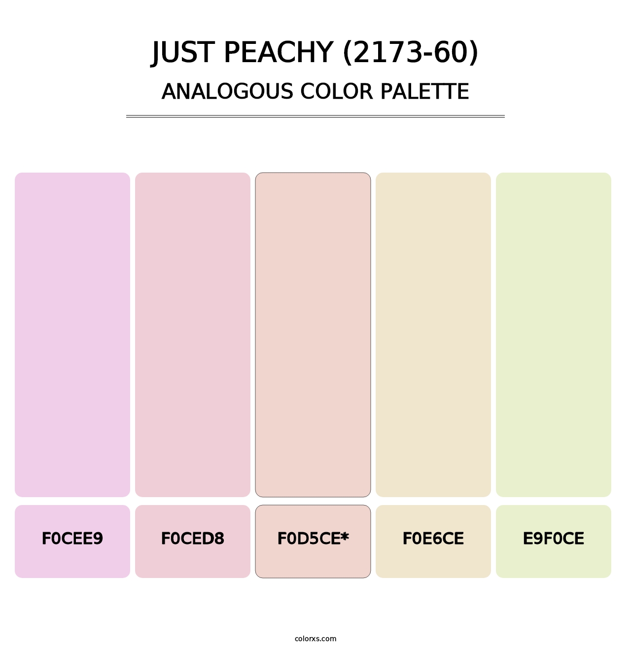 Just Peachy (2173-60) - Analogous Color Palette