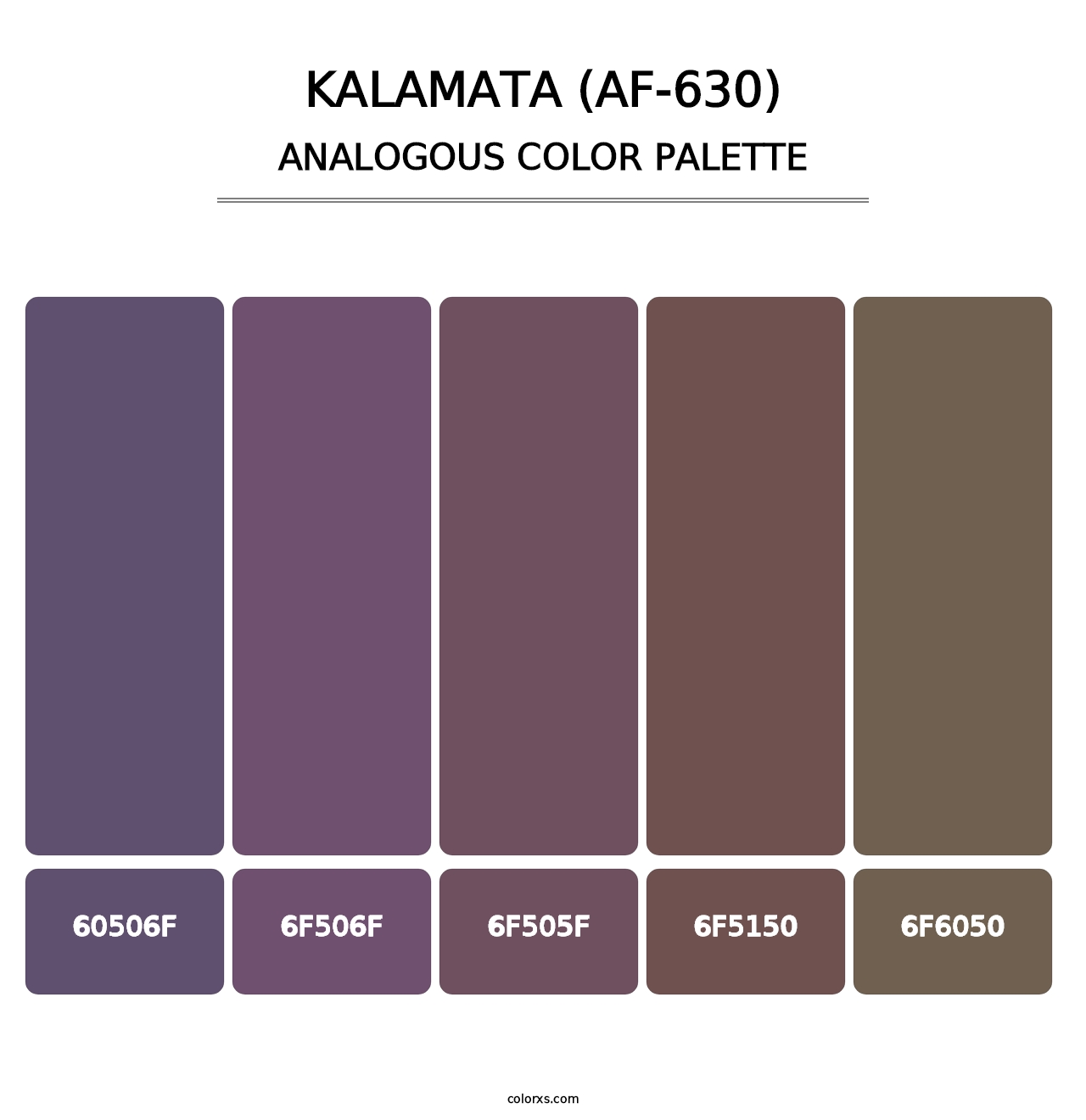 Kalamata (AF-630) - Analogous Color Palette