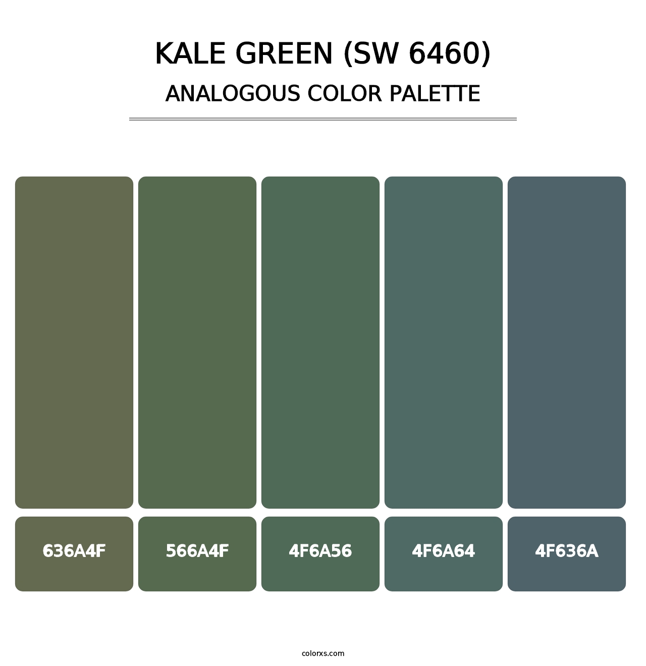 Kale Green (SW 6460) - Analogous Color Palette