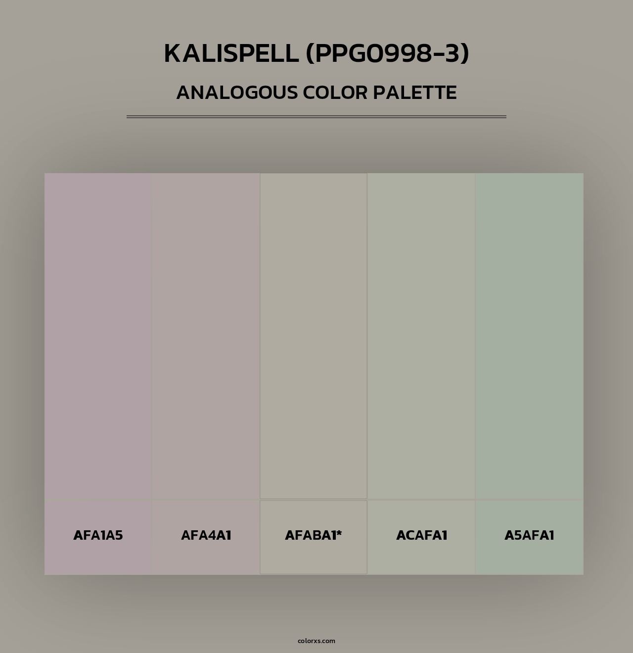 Kalispell (PPG0998-3) - Analogous Color Palette