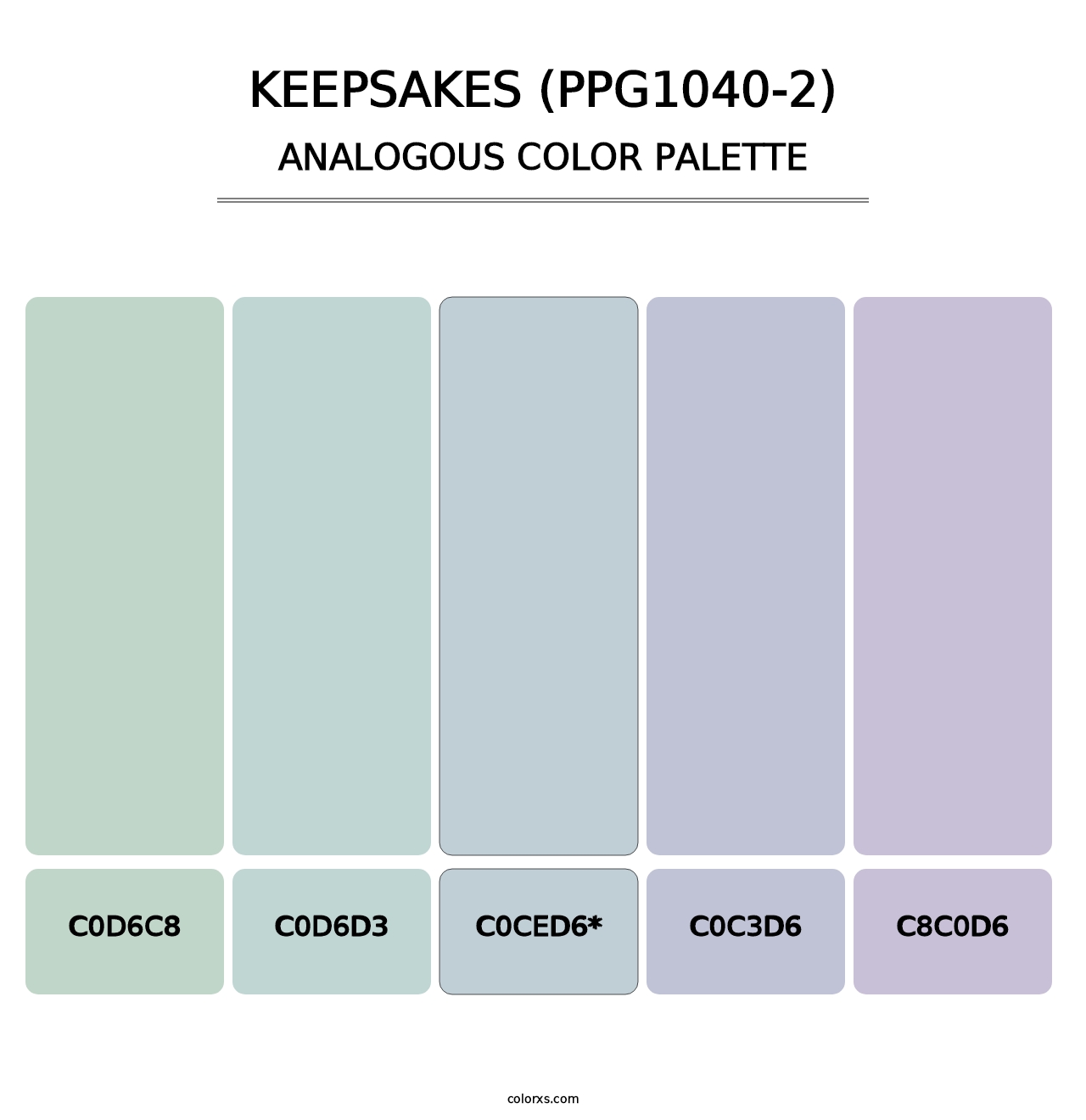 Keepsakes (PPG1040-2) - Analogous Color Palette