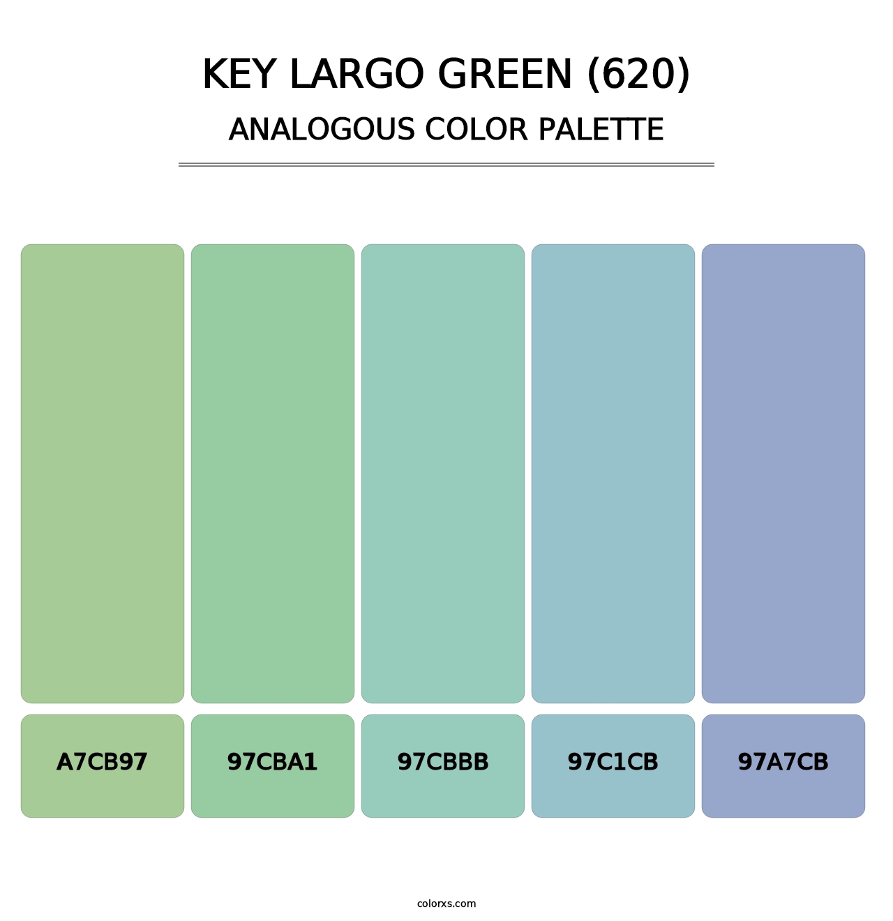 Key Largo Green (620) - Analogous Color Palette