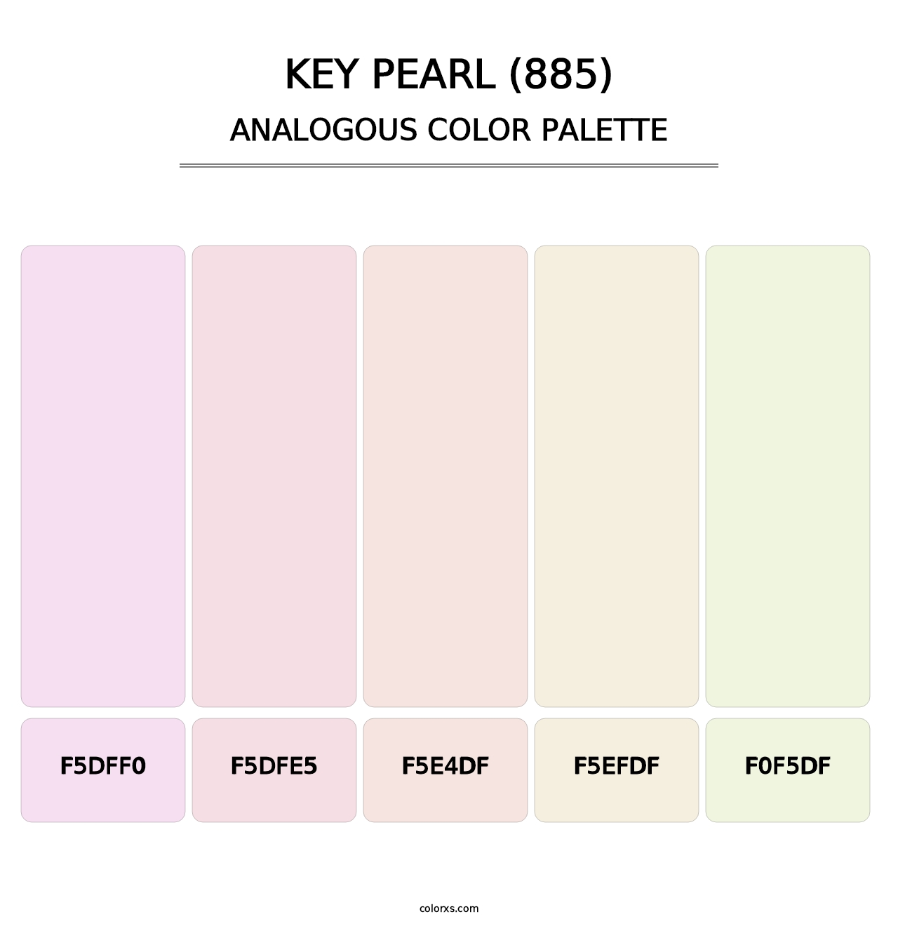 Key Pearl (885) - Analogous Color Palette