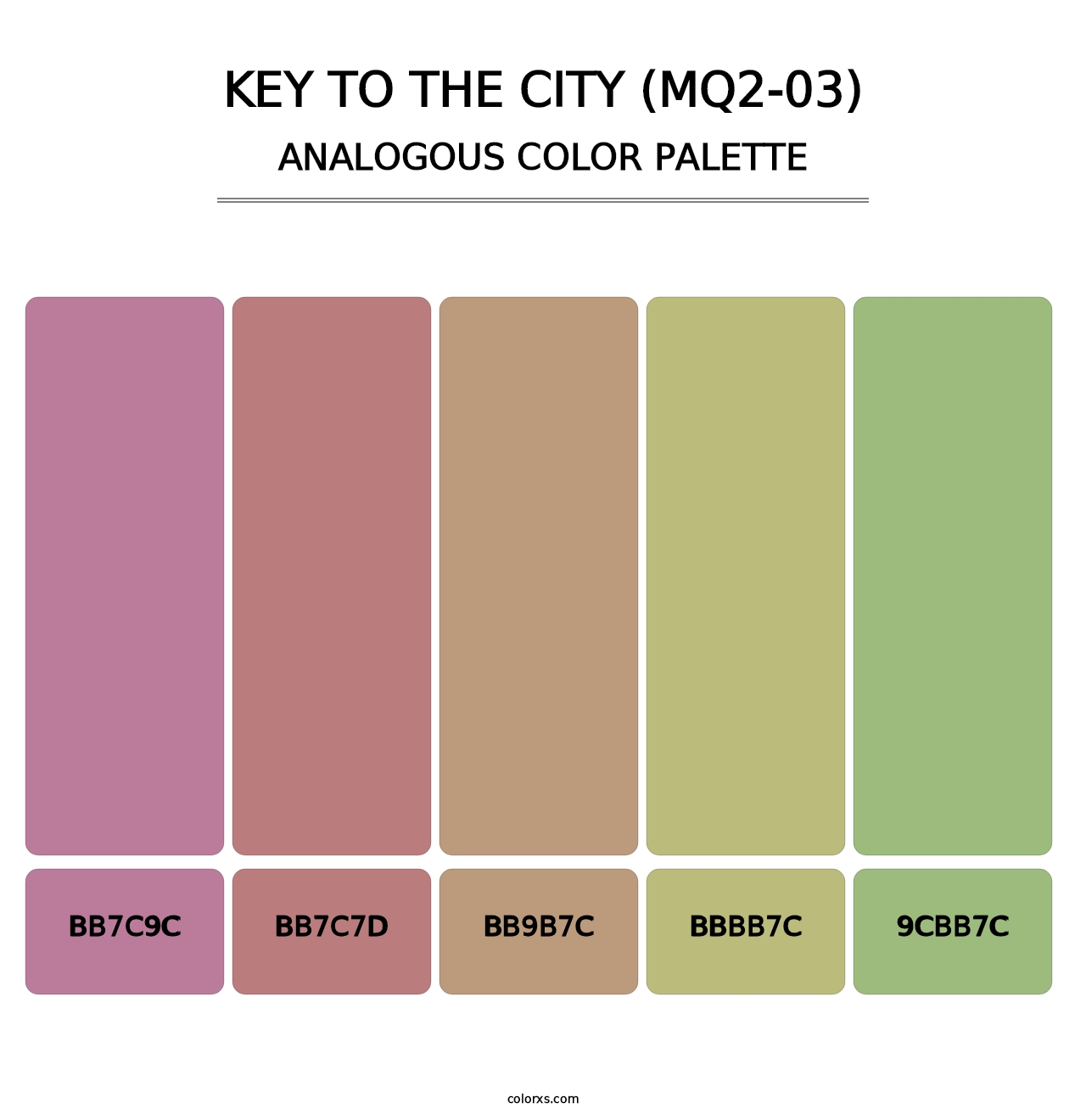 Key To The City (MQ2-03) - Analogous Color Palette