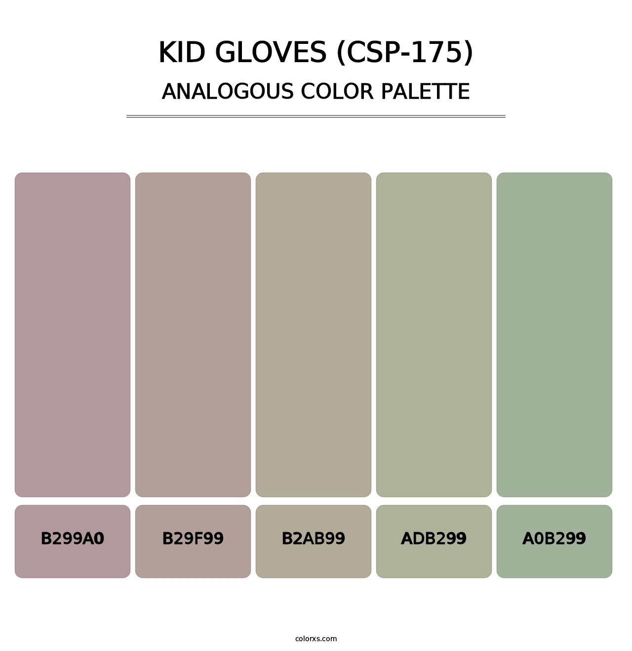 Kid Gloves (CSP-175) - Analogous Color Palette