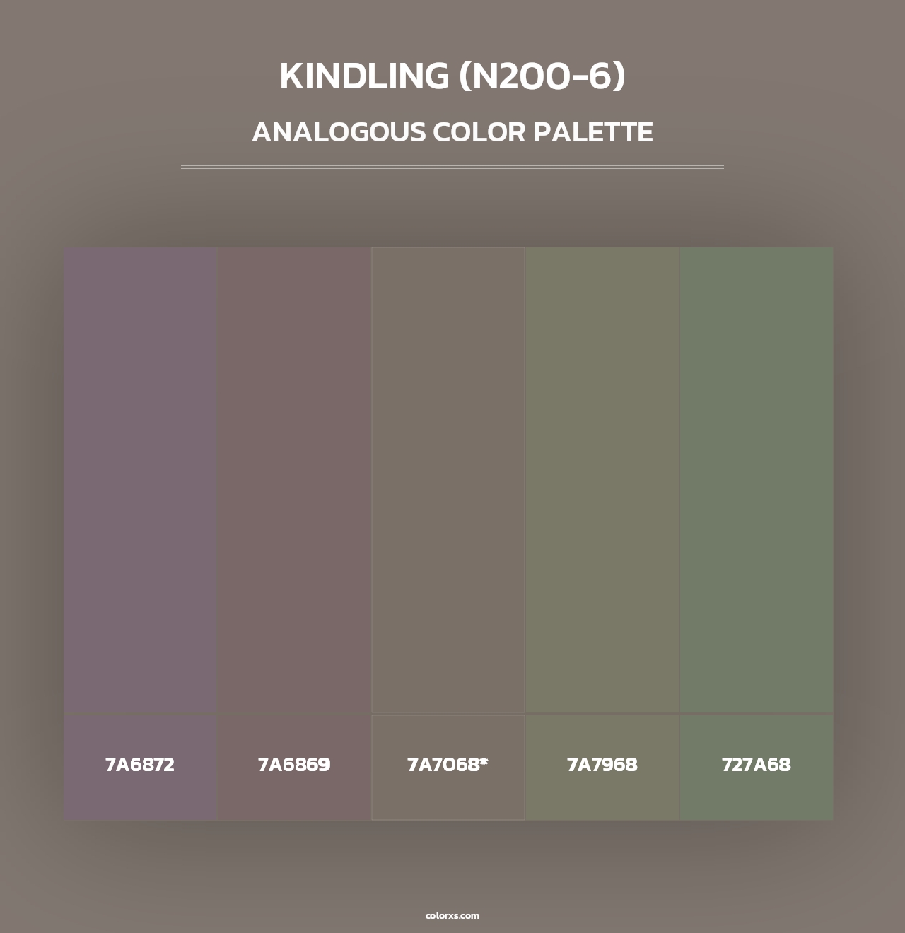 Kindling (N200-6) - Analogous Color Palette
