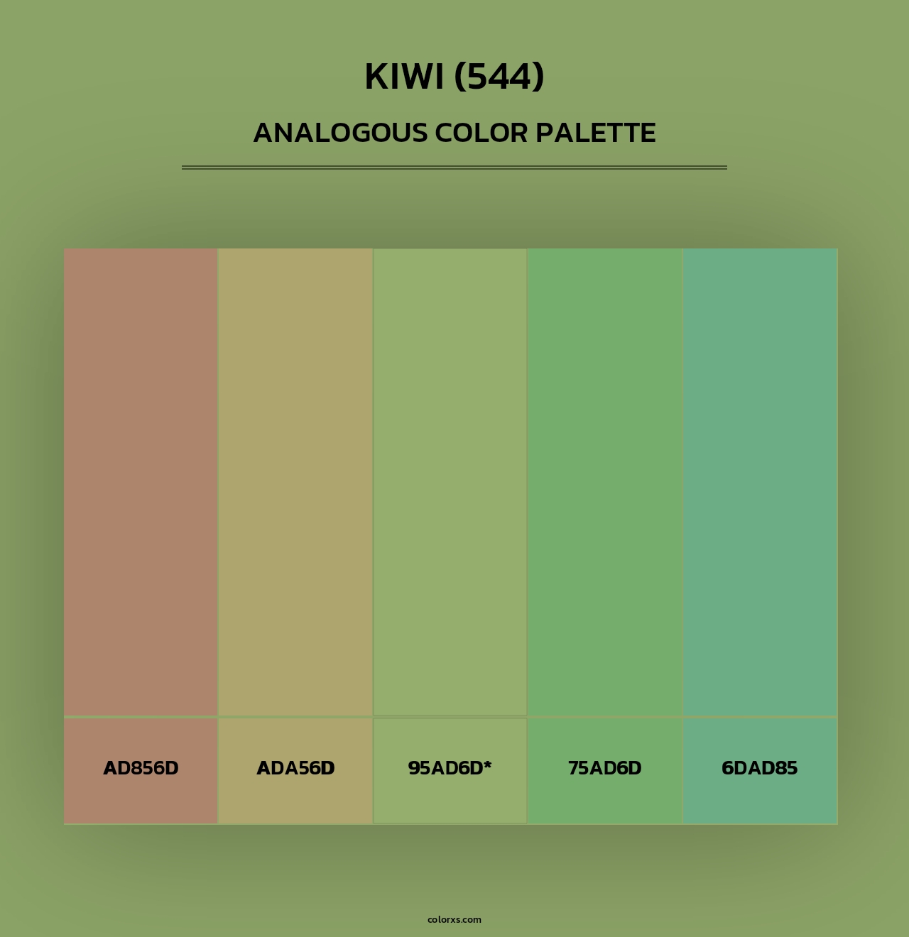 Kiwi (544) - Analogous Color Palette