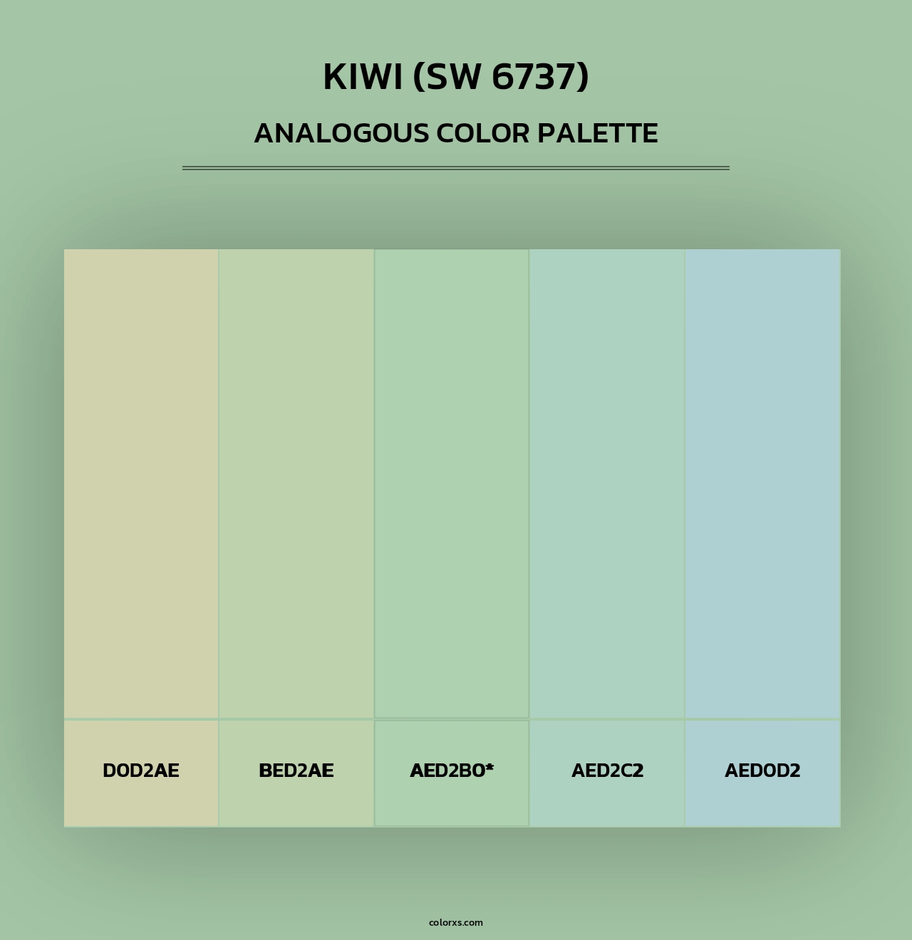 Kiwi (SW 6737) - Analogous Color Palette