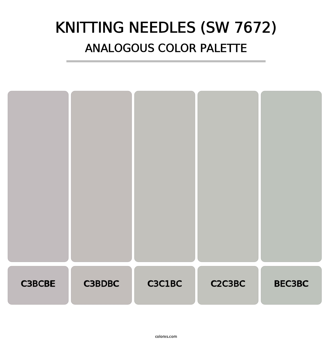 Knitting Needles (SW 7672) - Analogous Color Palette