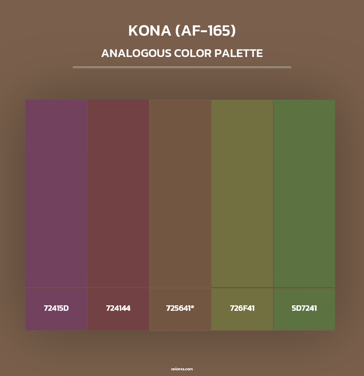 Kona (AF-165) - Analogous Color Palette