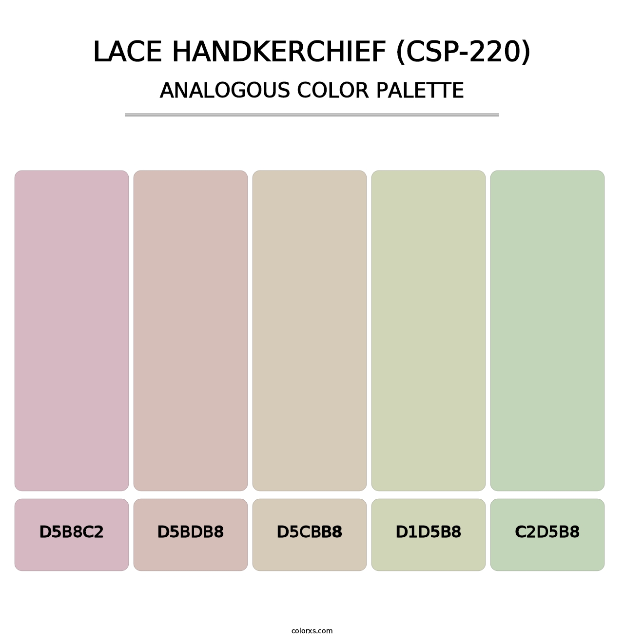 Lace Handkerchief (CSP-220) - Analogous Color Palette