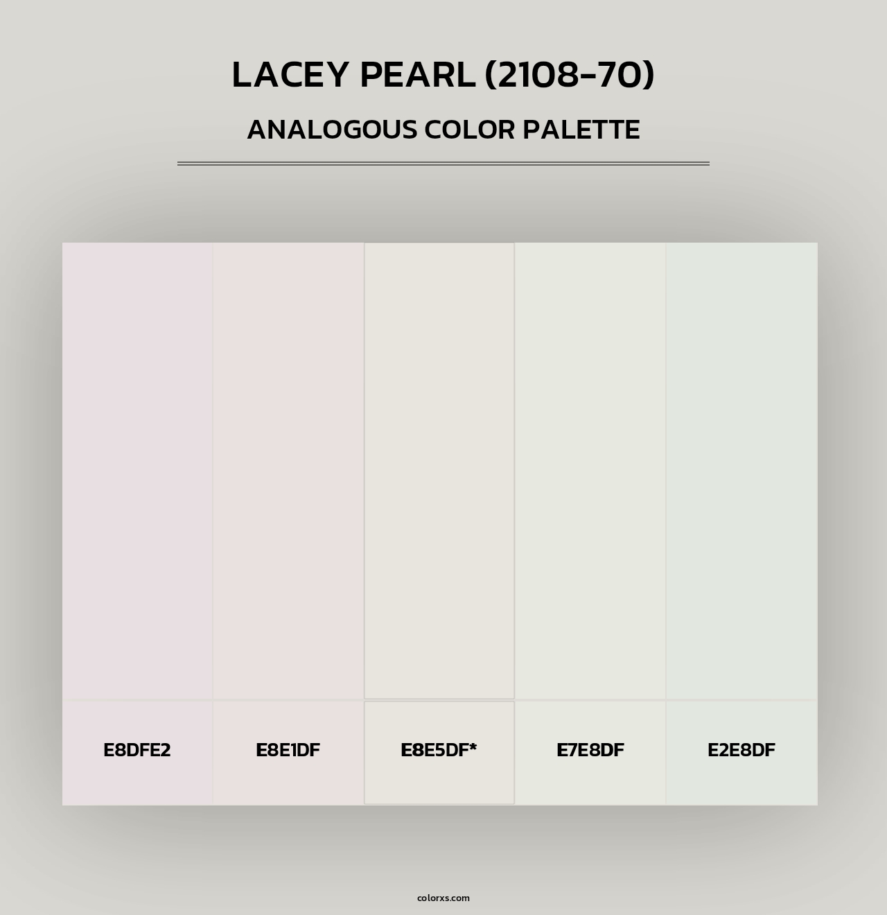 Lacey Pearl (2108-70) - Analogous Color Palette
