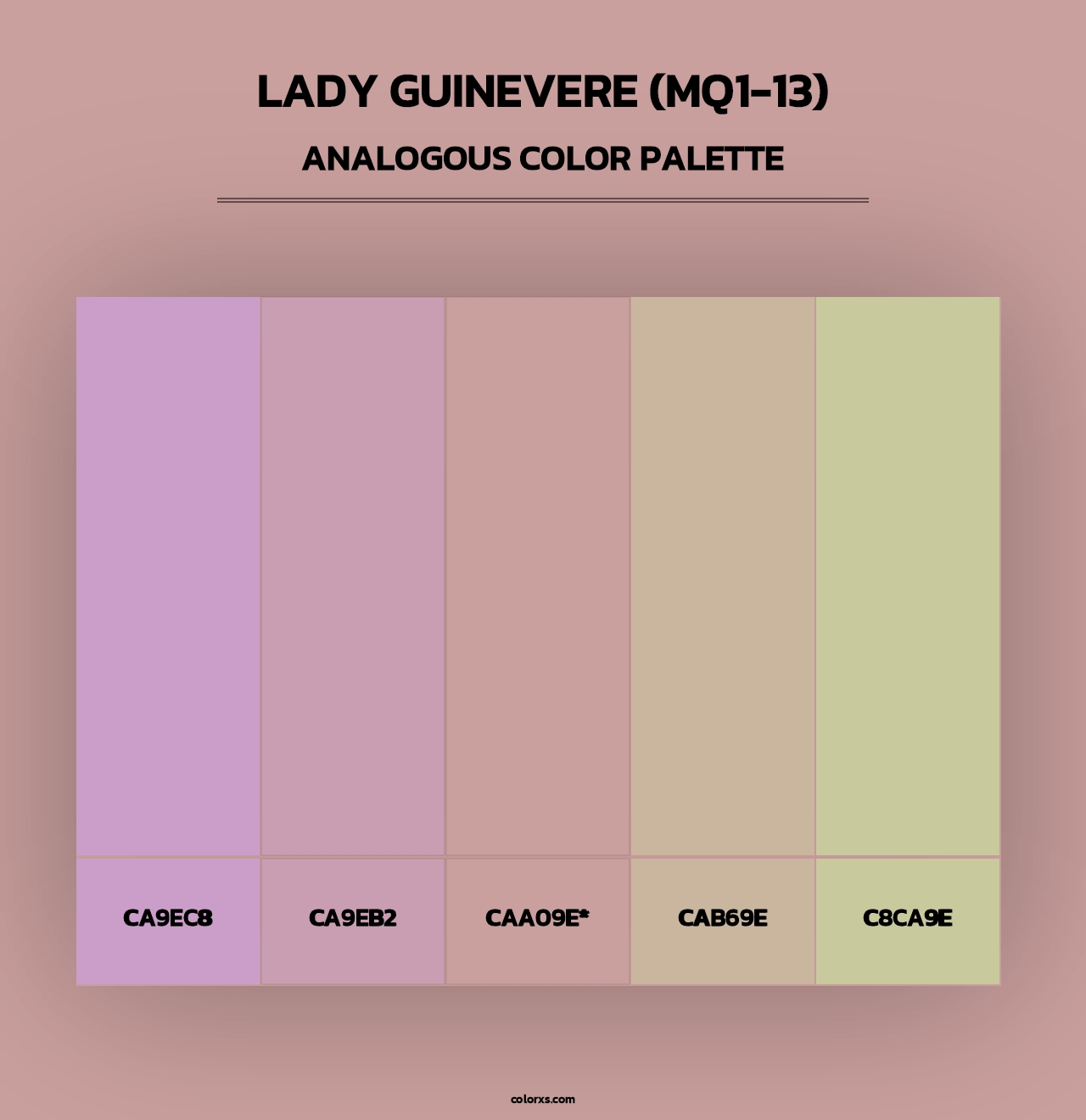 Lady Guinevere (MQ1-13) - Analogous Color Palette