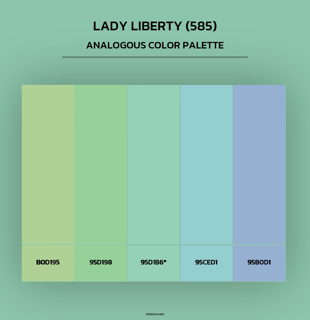 Lady Liberty (585) - Analogous Color Palette