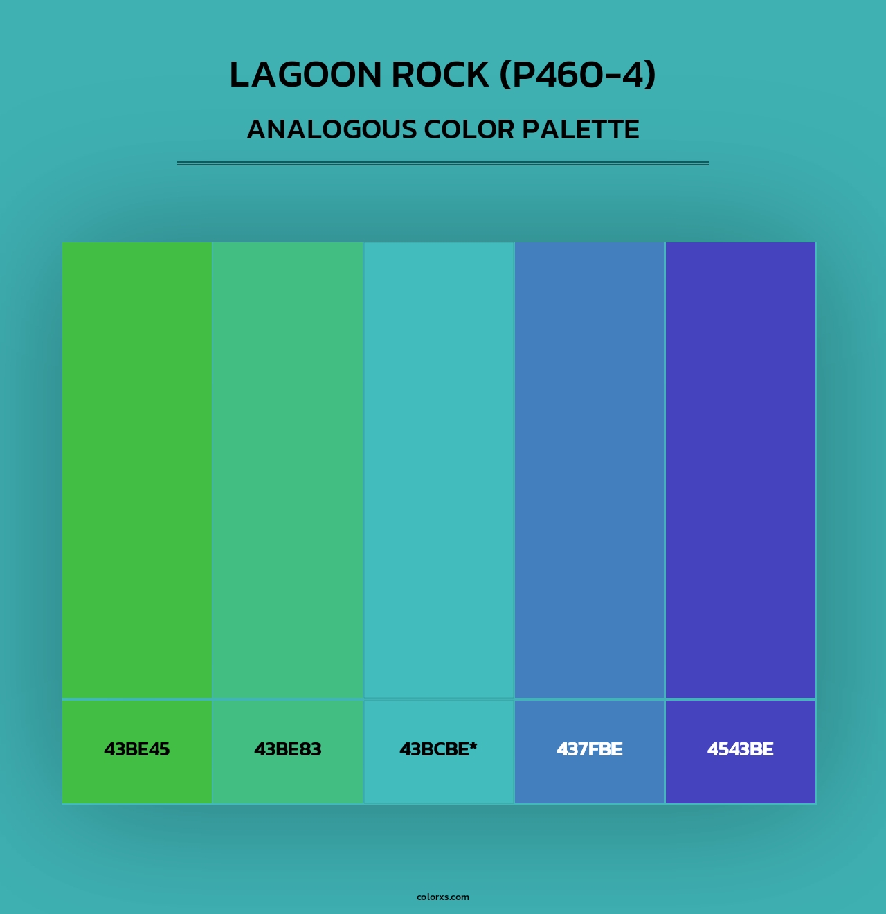 Lagoon Rock (P460-4) - Analogous Color Palette