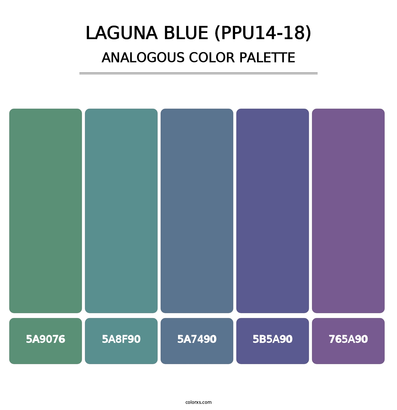 Laguna Blue (PPU14-18) - Analogous Color Palette
