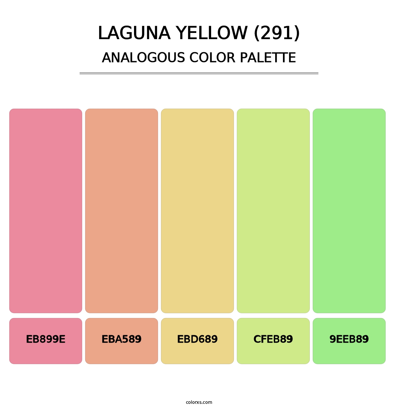 Laguna Yellow (291) - Analogous Color Palette