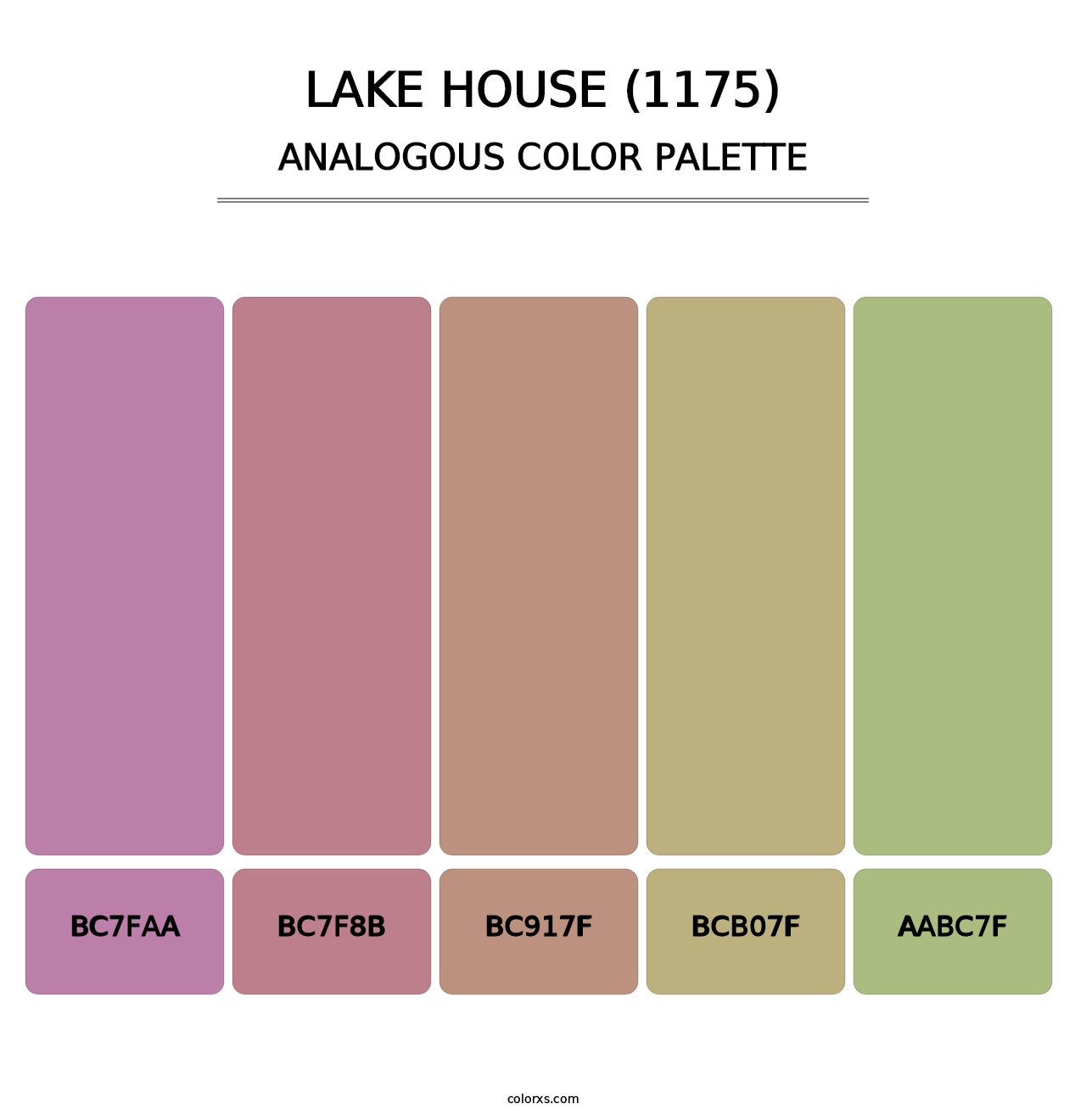 Lake House (1175) - Analogous Color Palette