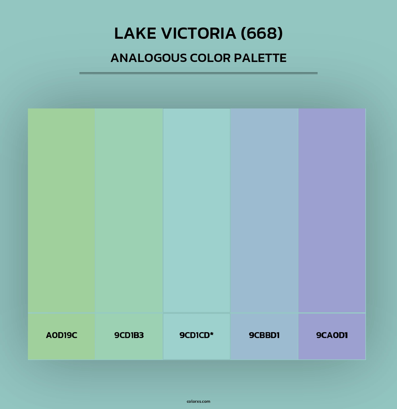 Lake Victoria (668) - Analogous Color Palette