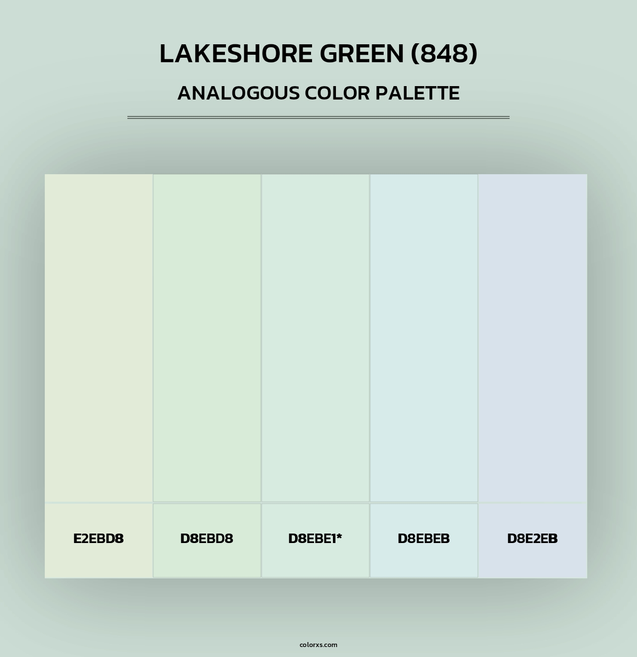 Lakeshore Green (848) - Analogous Color Palette