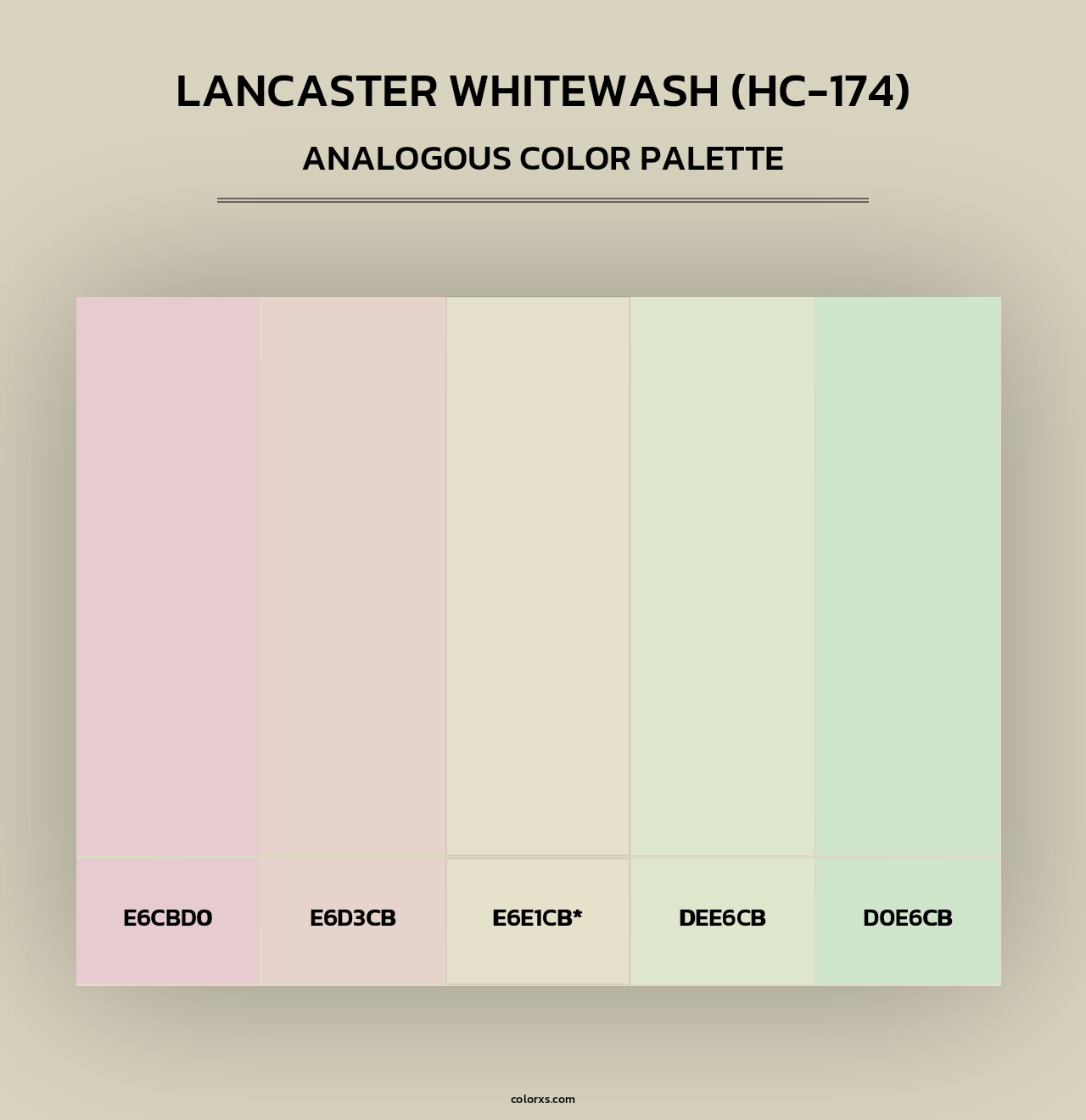 Lancaster Whitewash (HC-174) - Analogous Color Palette