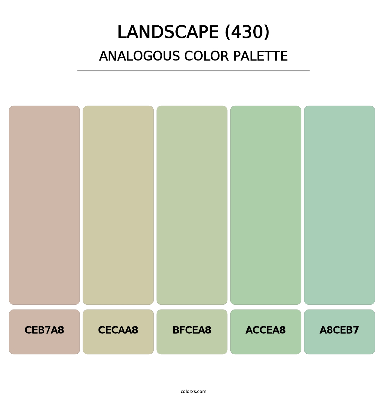 Landscape (430) - Analogous Color Palette