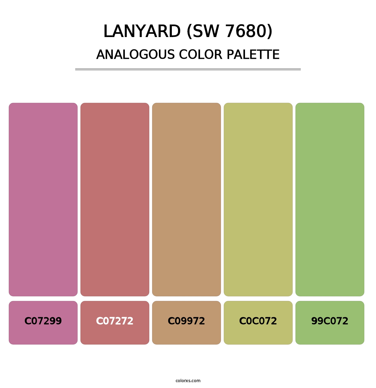 Lanyard (SW 7680) - Analogous Color Palette