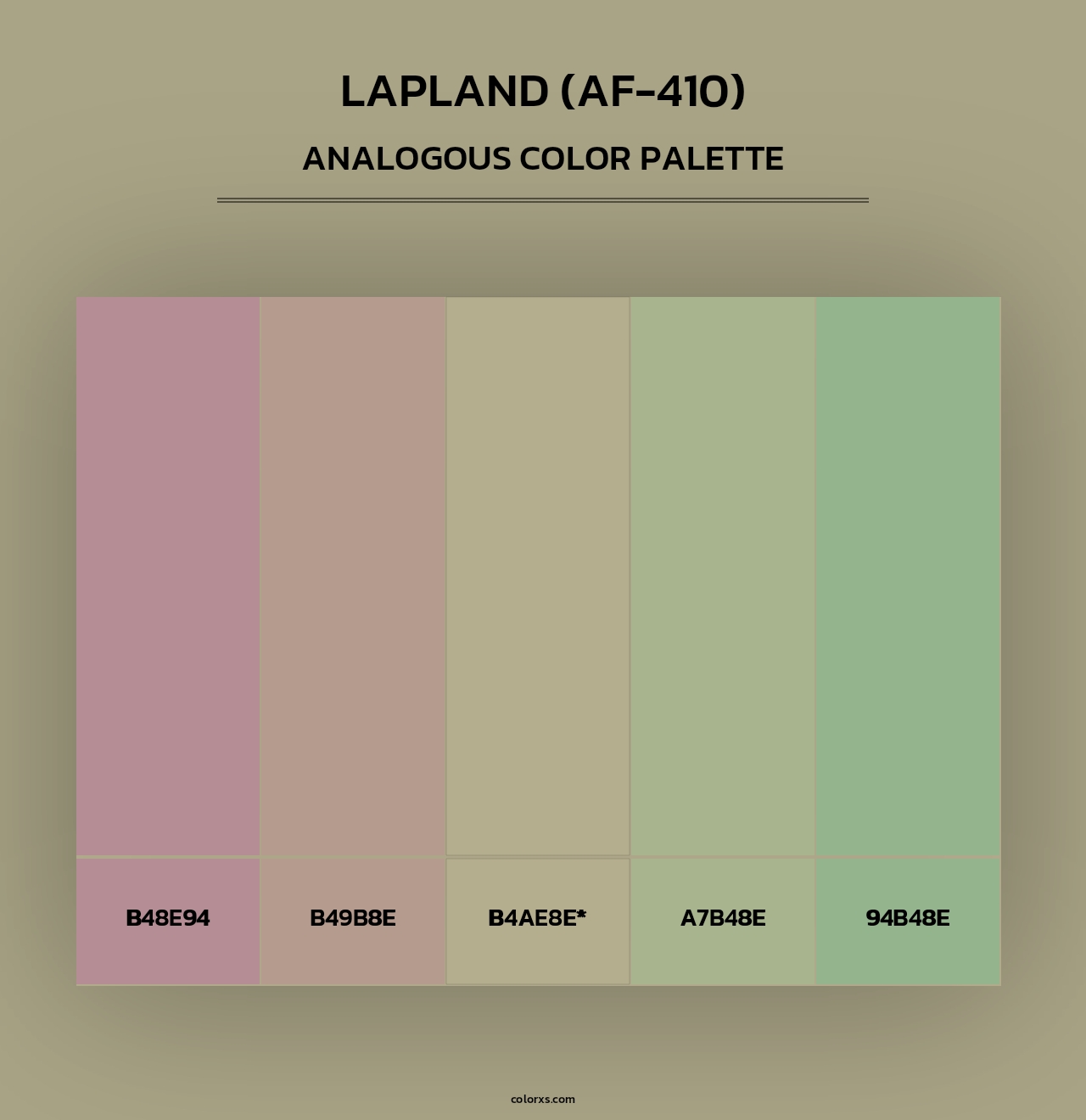 Lapland (AF-410) - Analogous Color Palette