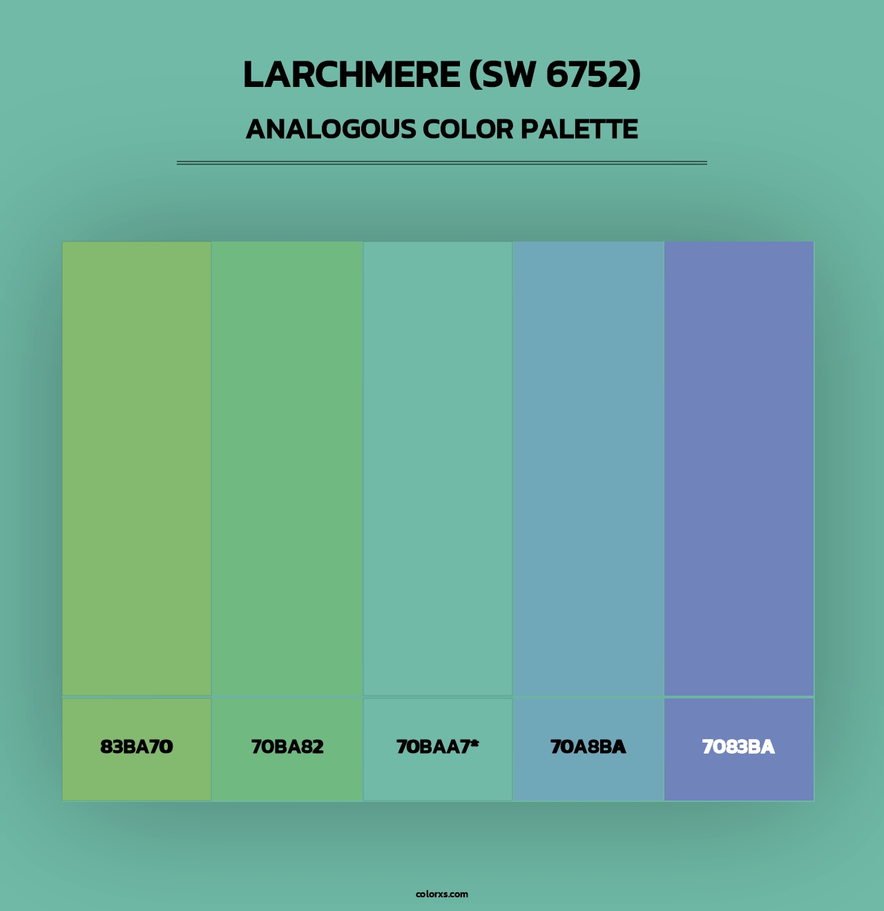 Larchmere (SW 6752) - Analogous Color Palette