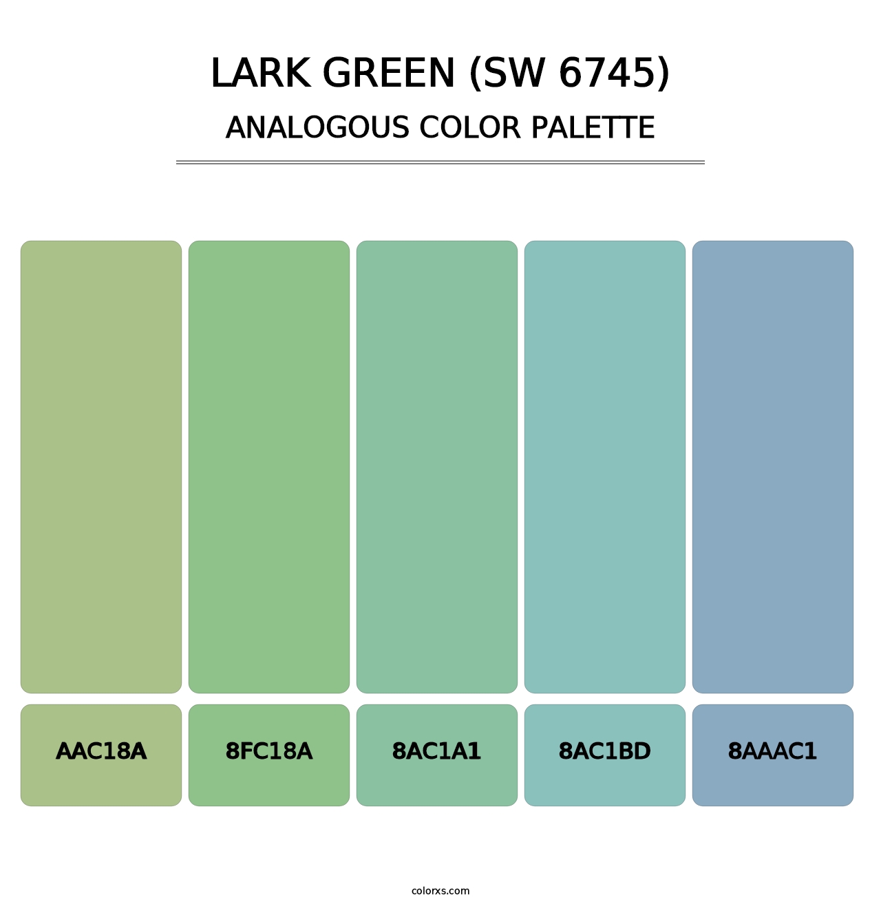 Lark Green (SW 6745) - Analogous Color Palette