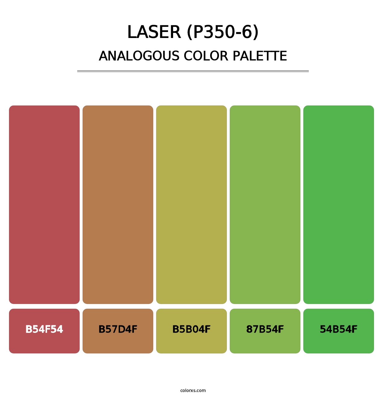 Laser (P350-6) - Analogous Color Palette